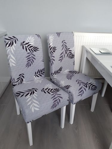 Customer photo review of Bravlee Dining Chair Slipcover