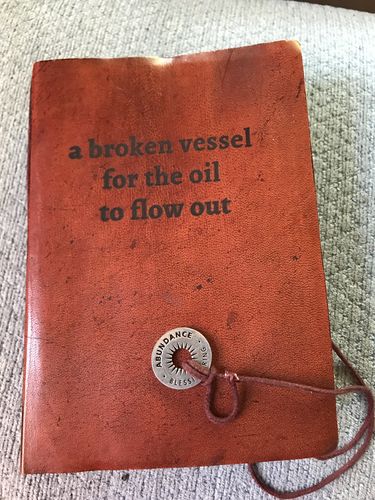 Customer photo review of Custom Leather Journals - Dark Brown 5x7