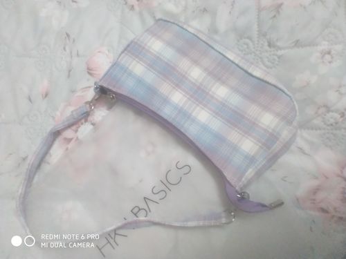 Customer photo review of Checkered Pastel Shoulder Bag