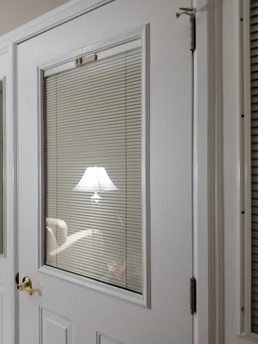 Customer photo review of Satin Nickel Hinge Set (3 hinges in set)