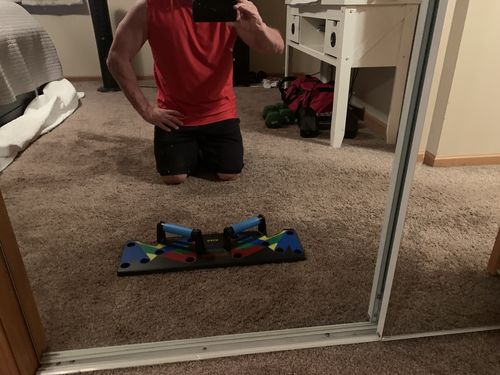 Customer photo review of QUADROPRESS™ Ultimate Pushup Machine