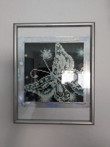 Customer photo review of GRATIS Diamond Painting Leuchtbild Special - Lighting Butterfly