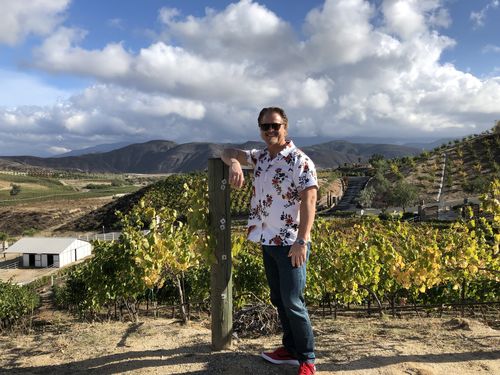 Customer photo review of Men's Casual Floral Print Short Sleeve Shirt