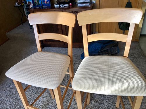 Customer photo review of Cabrexa Stretch Chair Seat Covers
