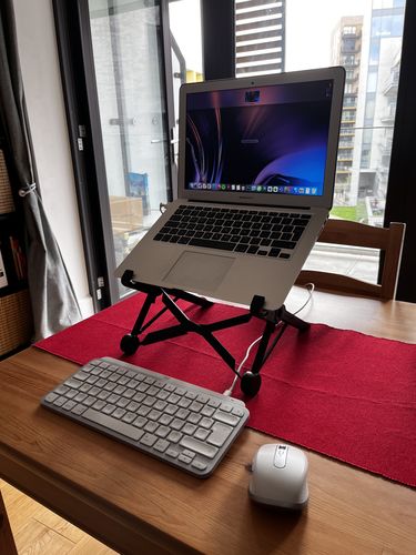 Customer photo review of Nexstand K2 Portable and Adjustable Laptop Stand