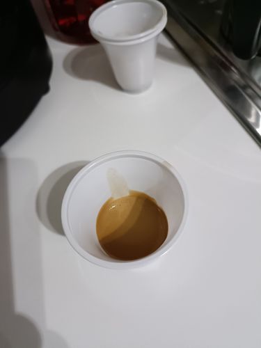 Customer photo review of 450 Cialde Crema Nera + Teiera Con Infusore