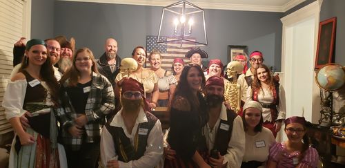 Customer photo review of Pirate Murder Mystery Host Your Own Game Kit