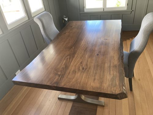 Customer photo review of Metal Table Legs, Dining Table Legs, Furniture Legs, Set of 2 pcs, Flowyline Metal Design | 402 Wineglass