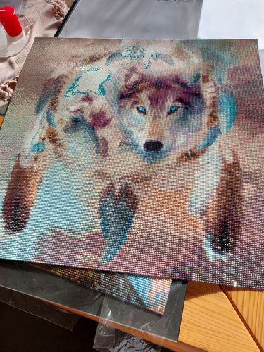 Customer photo review of Diamond Painting Versiegelung ® Dauerhafter Halt & Glanzeffekt - Das Original