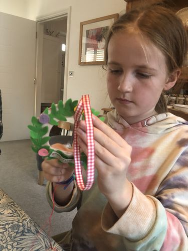 Customer photo review of Felt Sewing Kit Wreath