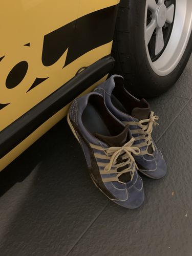 Customer photo review of Men's GrandPrix Sneaker in Laguna Seca (Ocean Blue and Sand)