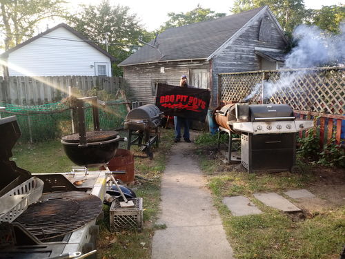 Customer photo review of BBQ Pit Boys Flag