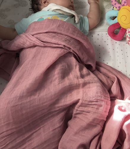 Customer photo review of Muselina Morado 70% Bamboo +30 % Algodón 𝗡𝗲𝗻𝗶𝗻𝗮 & 𝗖𝗼 ®️