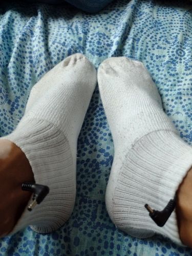 Customer photo review of Semelles chauffantes USB