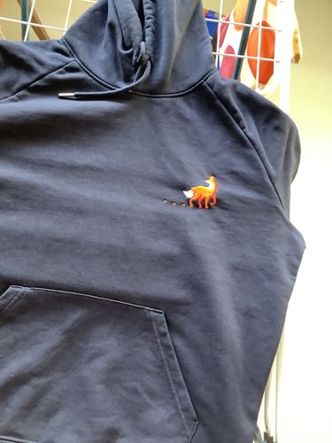 Customer photo review of FUCHS SPUR - Bio Damen Hoodie (Stick)