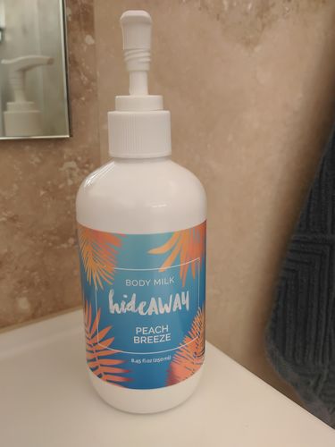 Customer photo review of Body Milk - Peach Breeze