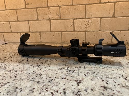 Customer photo review of Sniper ZT 4.5-18x44 FFP Scope Side Parallax Adjustment Glass Etched Reticle Red Green Illuminated with Scope Mount