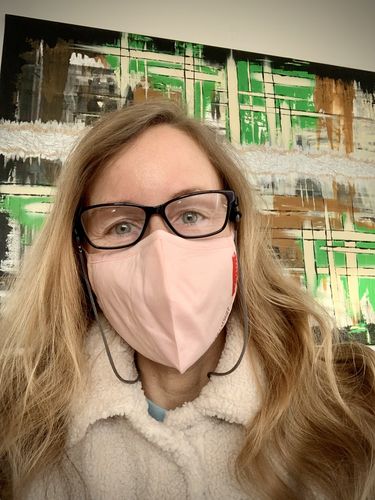 Kundenbewertung mit Foto zu FFP2 Nano-Atemschutzmaske, CE zertifiziert mit verstellbaren Ohrschlaufen