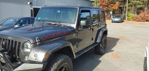 Customer photo review of MOAB hood decal set w/ outline fits 2019 Jeep Wrangler