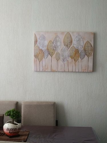 Customer photo review of Gold and silver veined leaves (outlet)