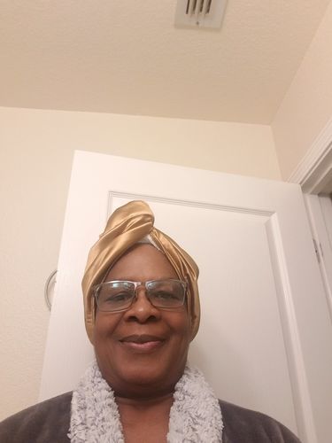 Customer photo review of Frizz-Reducing Turban Towel