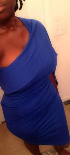 Customer photo review of Sexy Solid Split Joint Asymmetrical Oblique Collar A Line Dresses