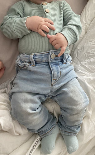 Customer photo review of Conjunto Oasis Mint con Botones de Madera Ecológica