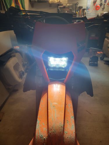 Customer photo review of 2014 - 2022 KTM LED HEADLIGHT 4200 LUMENS SUPER BRIGHT LIGHT EXC XC TPI PLUG & PLAY