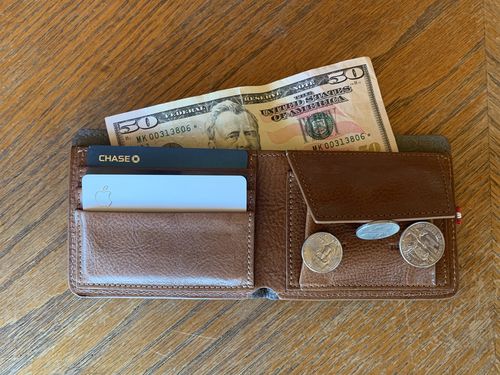 Customer photo review of Cash Card Coin Wallet . Classic