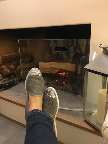 Avis photo d'un client sur Chausson femme laine, beige rose poudré