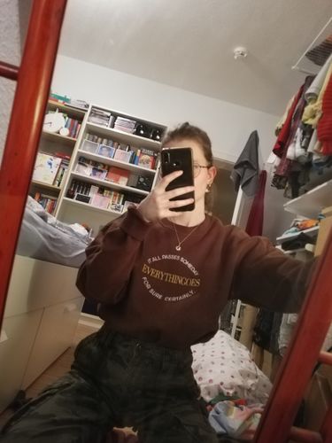 Customer photo review of Everythingoes Crewneck Sweater