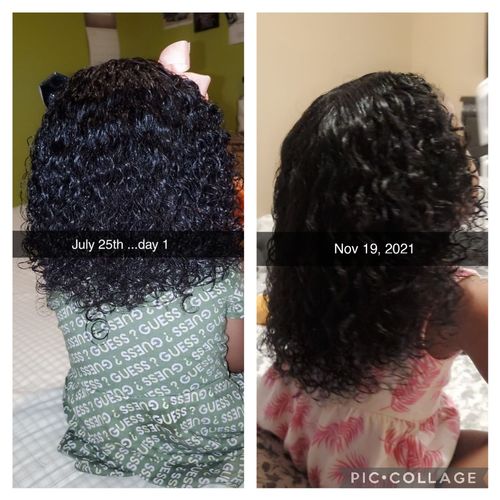 Customer photo review of Kid's Super healthy Hair kit