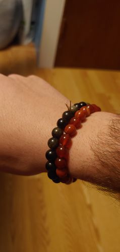 Customer photo review of Red Carnelian Bracelet