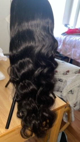 Customer photo review of Ombre Blonde Highlights 13×4 HD Transparent Lace