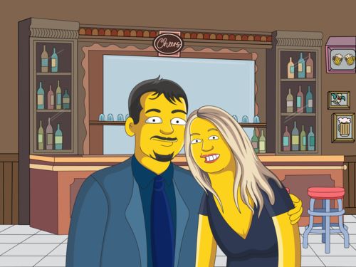 Customer photo review of Cartoon Portrait