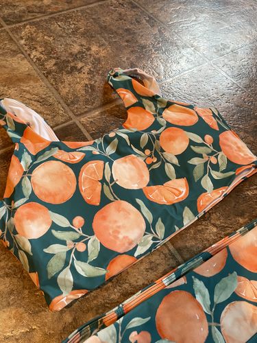 Customer photo review of Oasis Bikini Top - Oranges