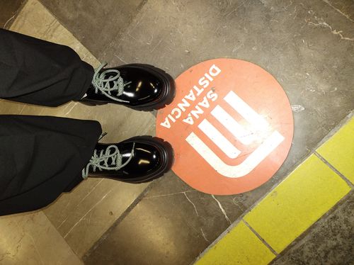 Customer photo review of Lace Up Front PU Leather Loafers
