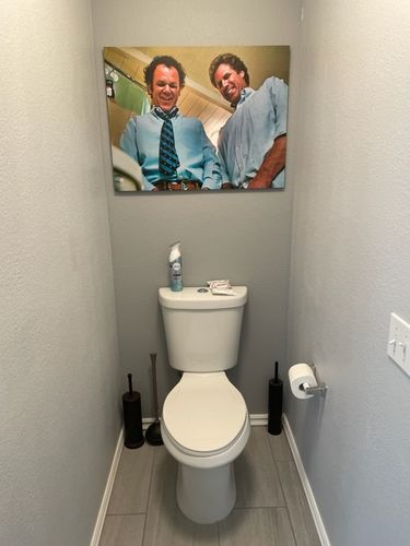 Customer photo review of Step Brothers - Sword fight Canvas Sets