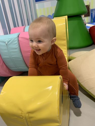 Customer photo review of Bamboo Romper in Rust
