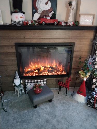 Customer photo review of Modern Flames Redstone 42" Built In Electric Firebox Insert
