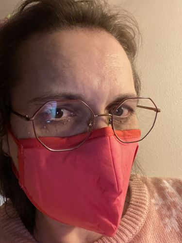 Kundenbewertung mit Foto zu FFP2 Nano-Atemschutzmaske, CE zertifiziert mit verstellbaren Ohrschlaufen