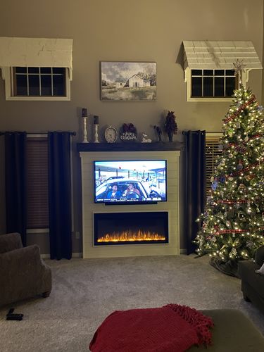 Customer photo review of Napoleon PurView 50'' Wall Mount / Recessed Electric Fireplace