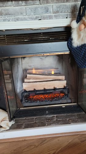 Customer photo review of Dimplex Revillusion 20" Electric Fresh Cut Wood Log Insert