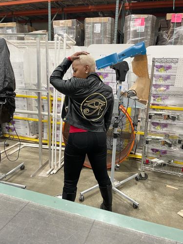 Customer photo review of 3rd Eye Cropped Moto Jacket