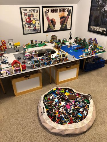 Customer photo review of Original Toy Storage Bag - Star Dust Blue