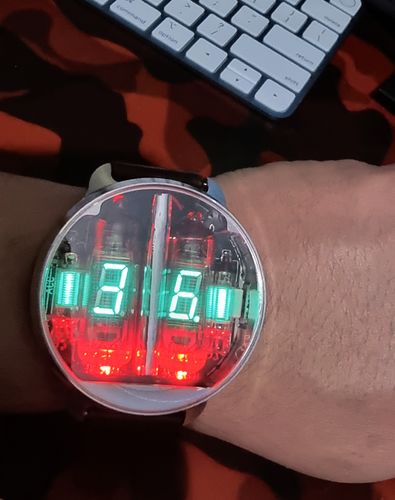Customer photo review of Nixie Tube Watch VFD Space (IV-15+IV-6)