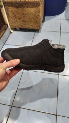 Customer photo review of 🔥On This Week Sale OFF 70%🔥 Women's Waterproof Warm Boots, Comfy Walking Ankle Boots