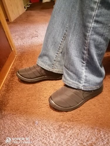 Customer photo review of 🔥On This Week Sale OFF 70%🔥 Women's Waterproof Warm Boots, Comfy Walking Ankle Boots