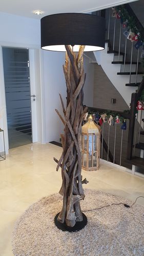 Customer photo review of Stehlampe Teakholz BLUMA | Höhe 180 cm | inkl. Lampenschirm