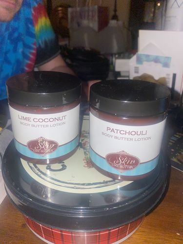 Customer photo review of HANDMADE FRESH BODY BUTTER LOTION ~ SUPER THICK AND NON-GREASY!